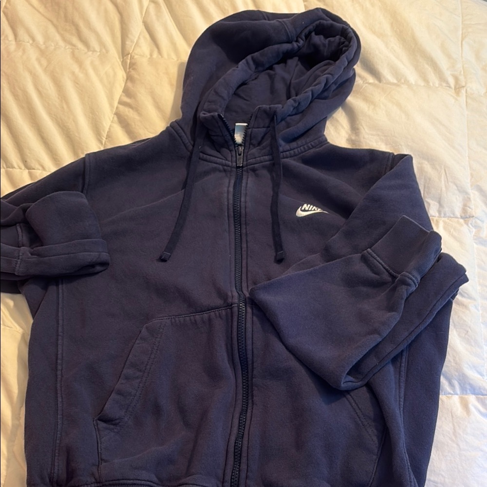 Nike Dark Blue Full-Zip Hoodie